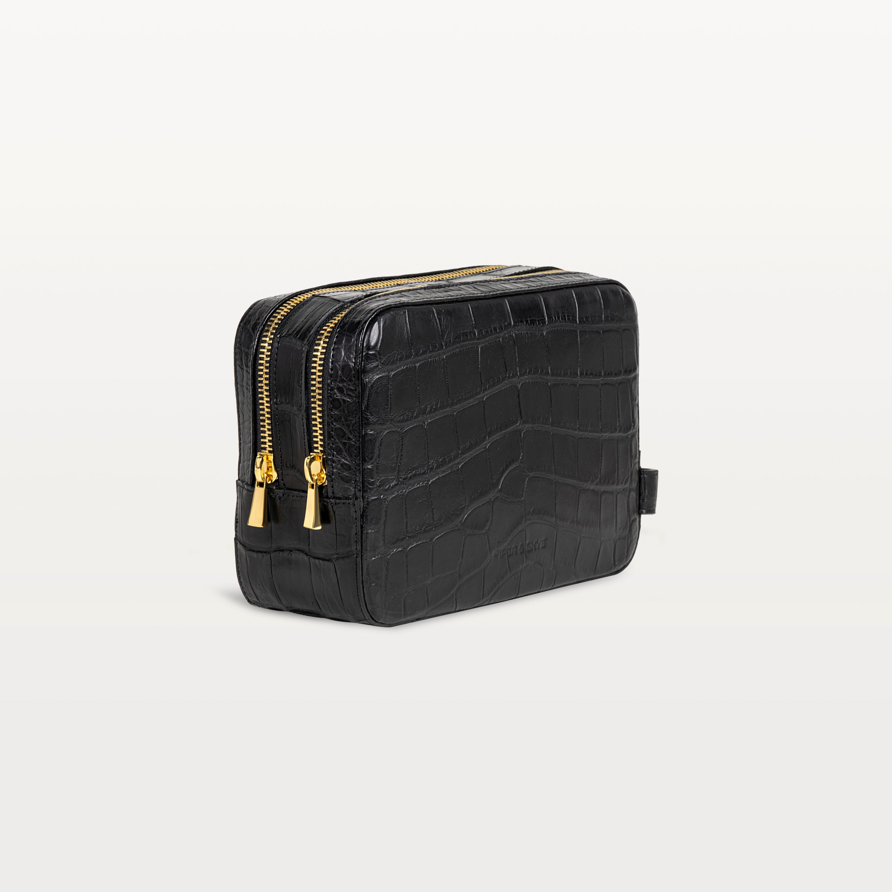 Nomad Dopp Kit in Midnight Black Alligator