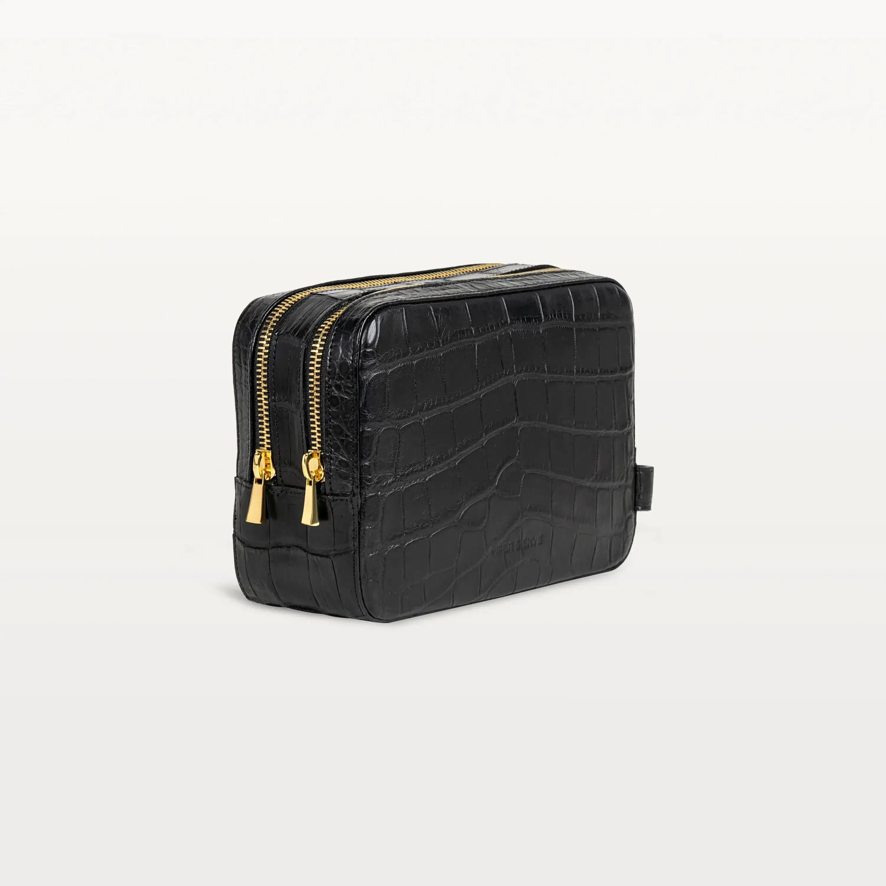 Black Alligator Nomad Dopp Kit | Made in the USA | Piper & Skye