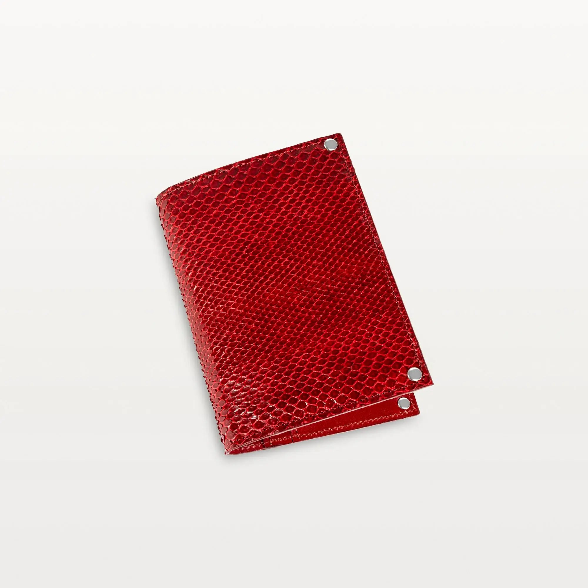 Passport Holder in Red Python (Inversa)