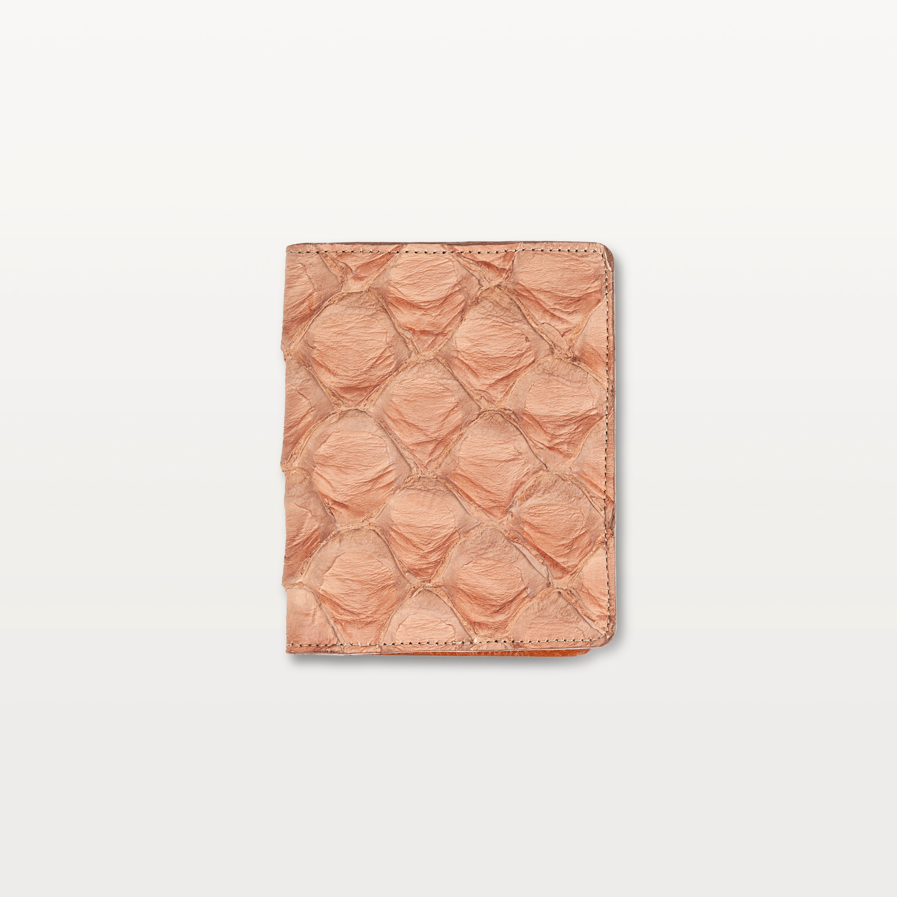 Passport Holder in Cognac Pirarucu