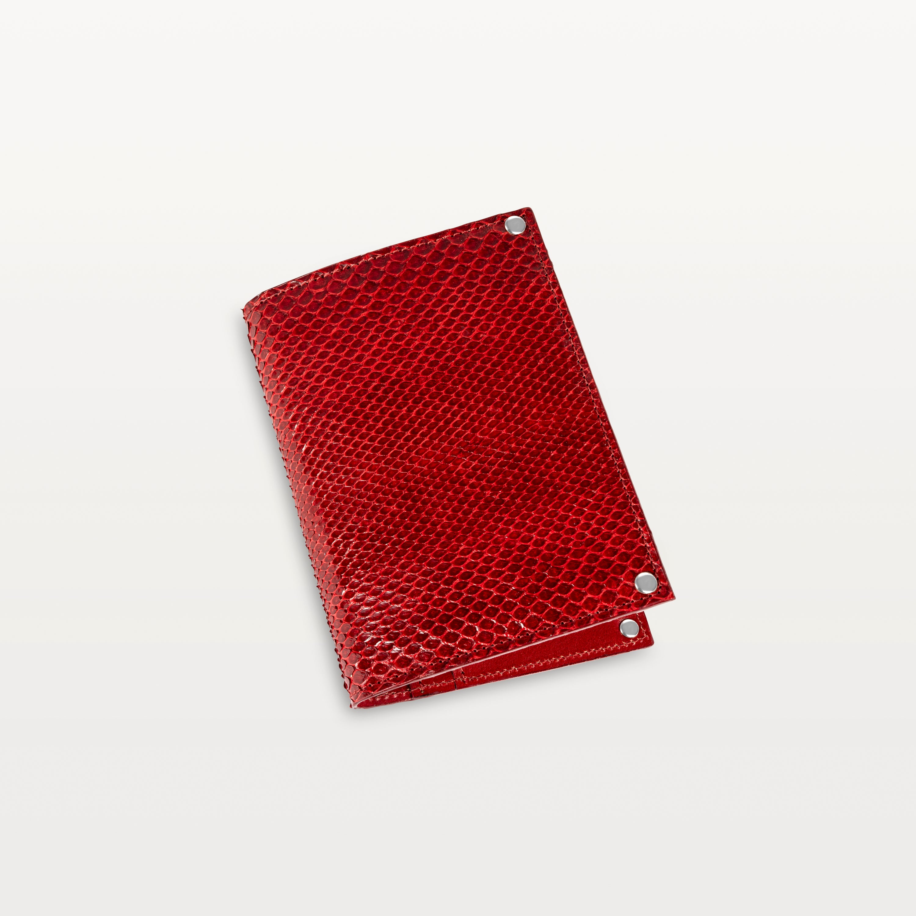 Passport Holder in Red Python