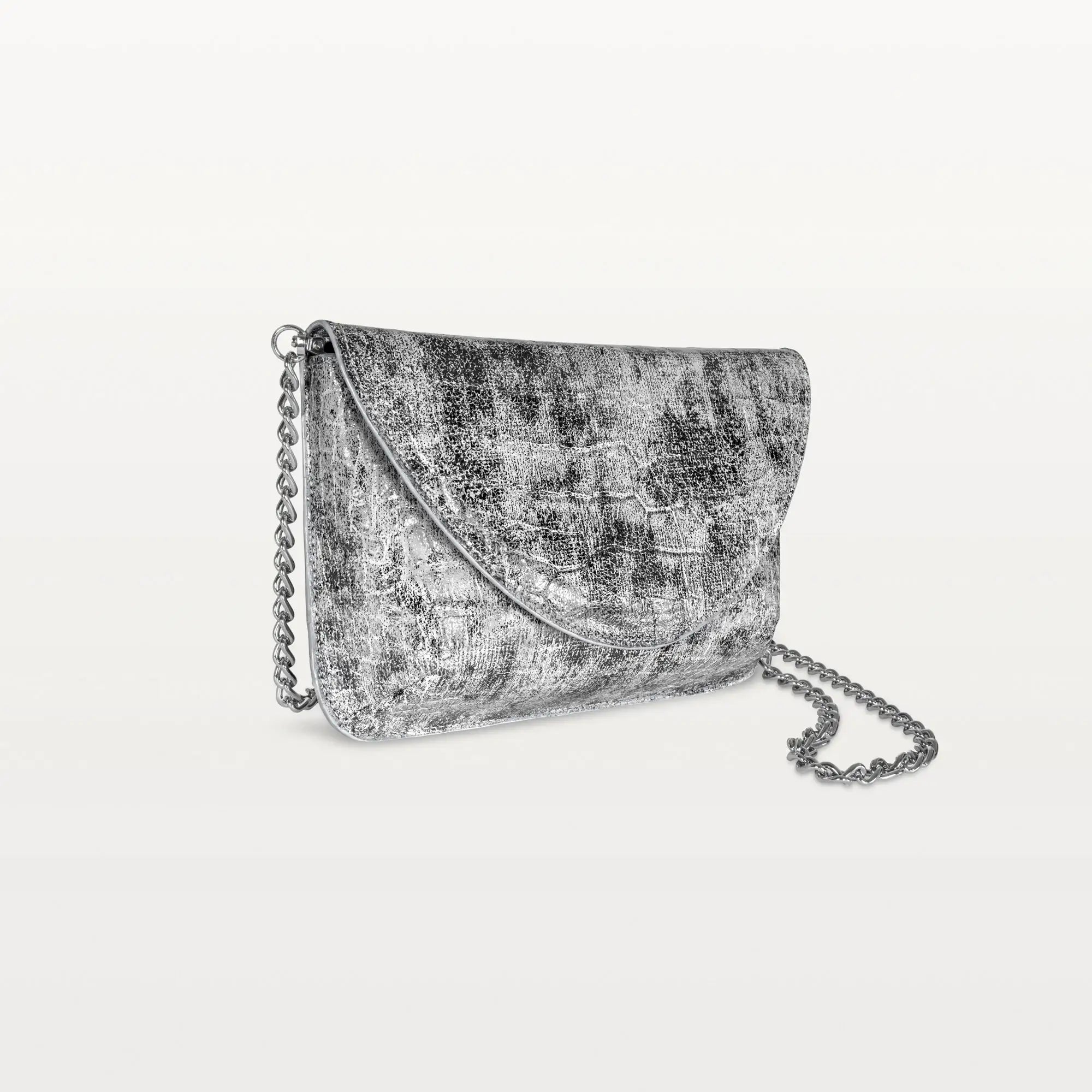 Serafina Crossbody in Heritage Silver Alligator