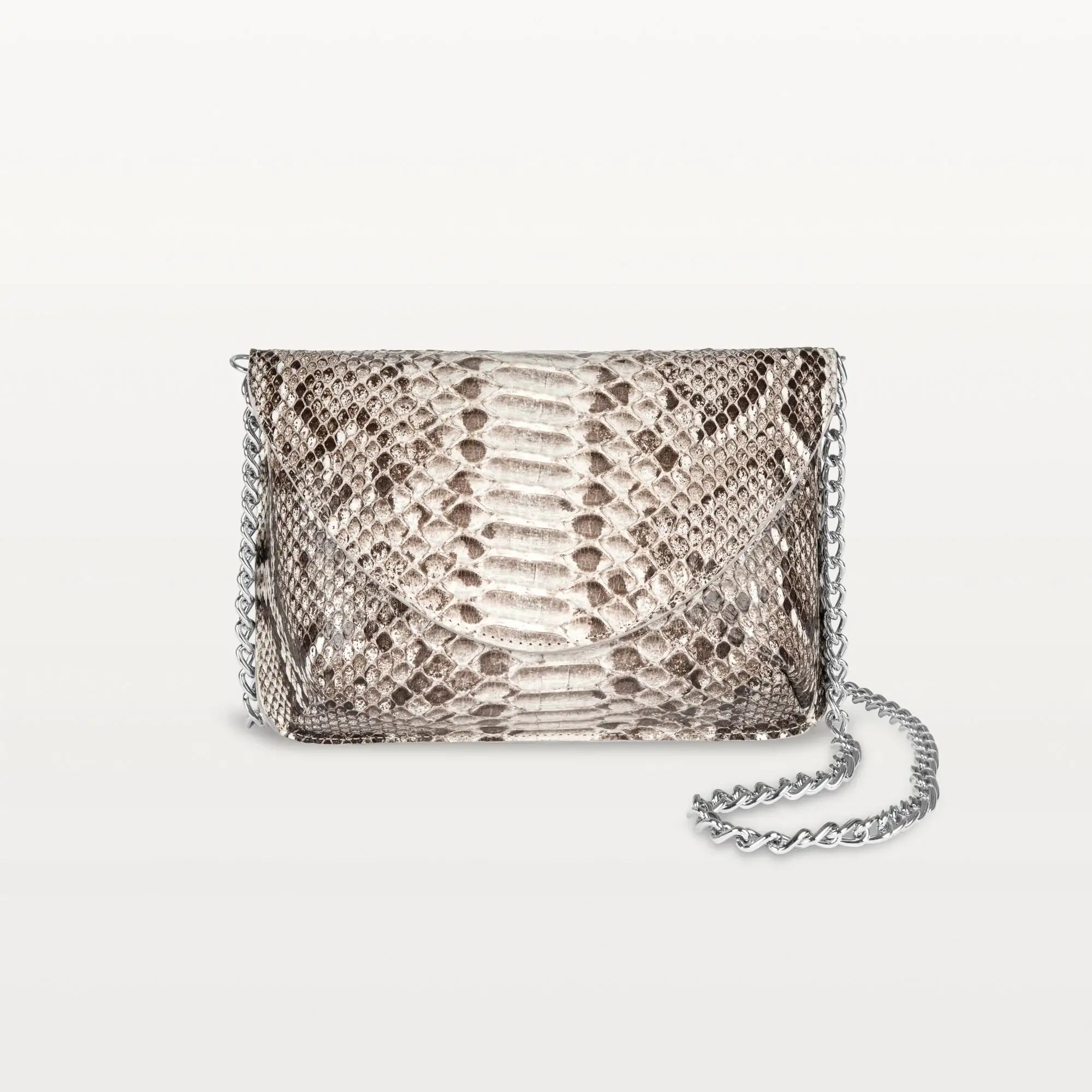 Serafina Crossbody in Natural Python (Everglade Print)