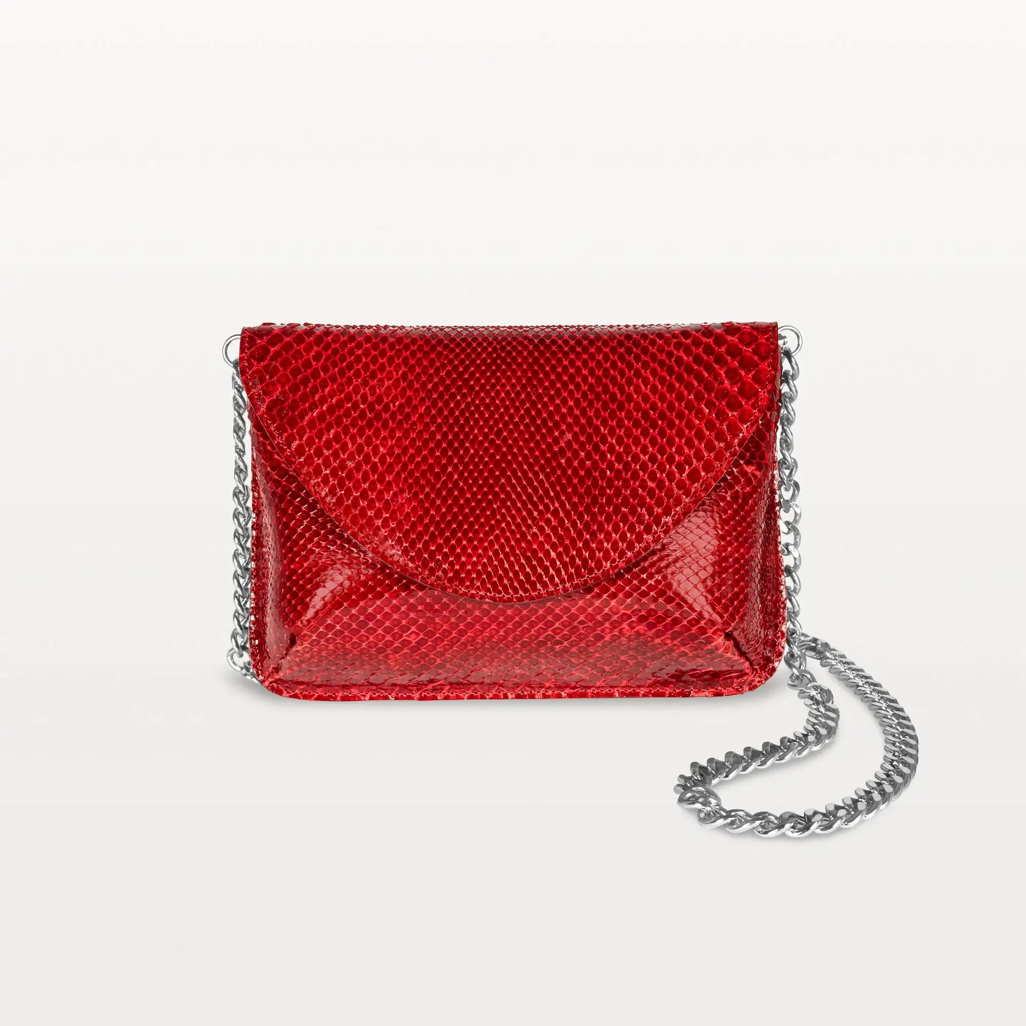 Serafina Crossbody in Red Python (Inversa)