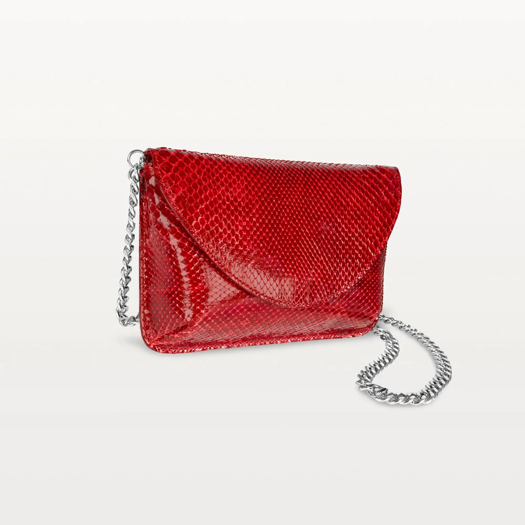 Serafina Crossbody in Red Python (Inversa)