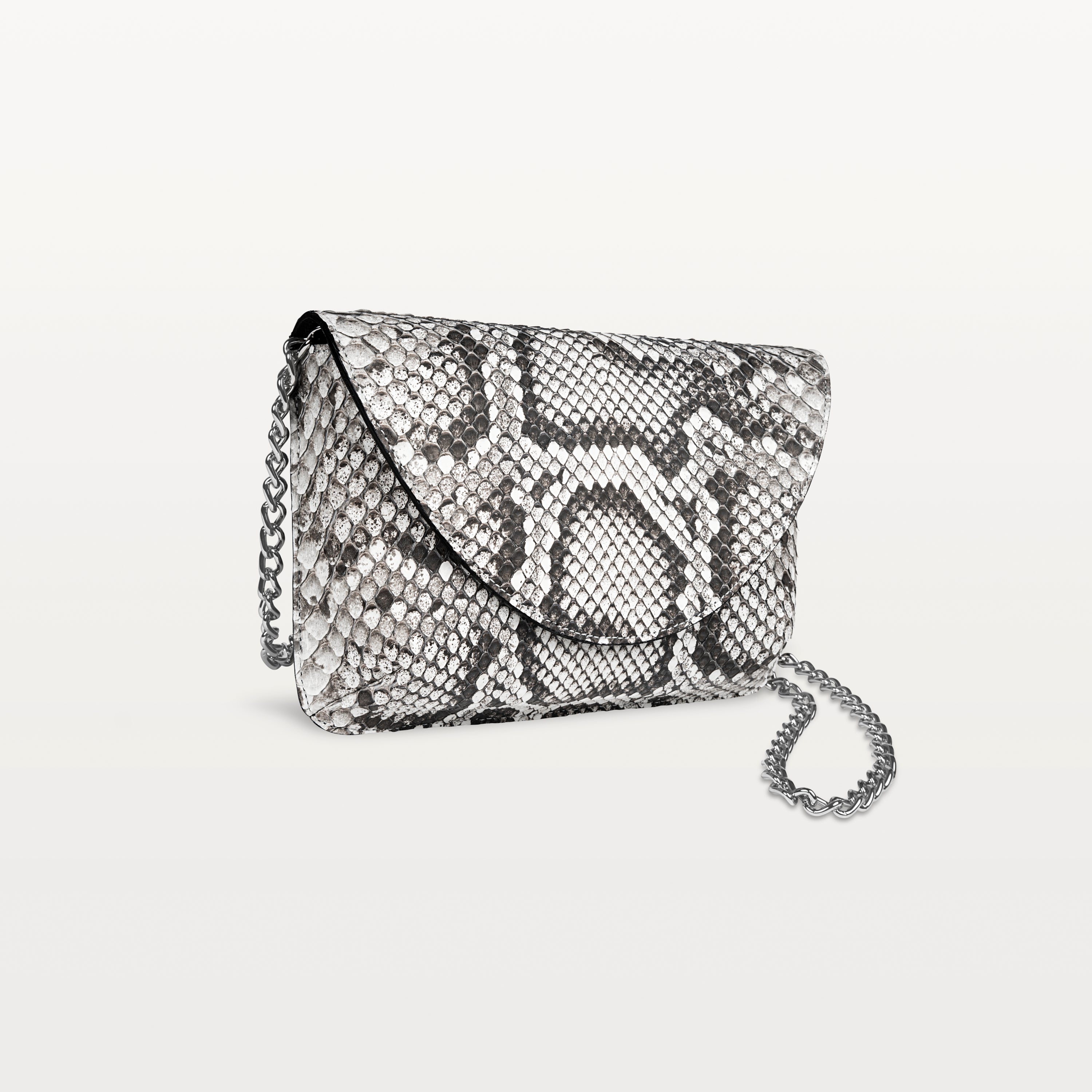 Seraphina Crossbody in Natural Python (Monroe Print)