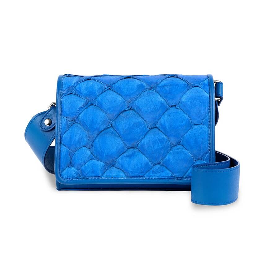 Lola Crossbody Cobalt Pirarucu Chic Versatile Luxury Piper Skye