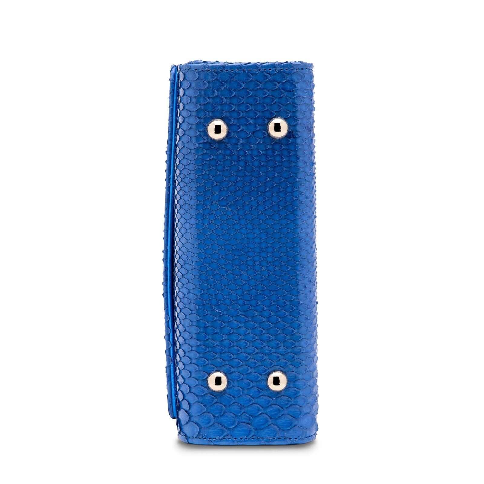 Soho Cobalt Python - Timeless Top-Handle Elegance | Piper & Skye