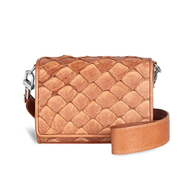 Lola Crossbody - Cognac Pirarucu