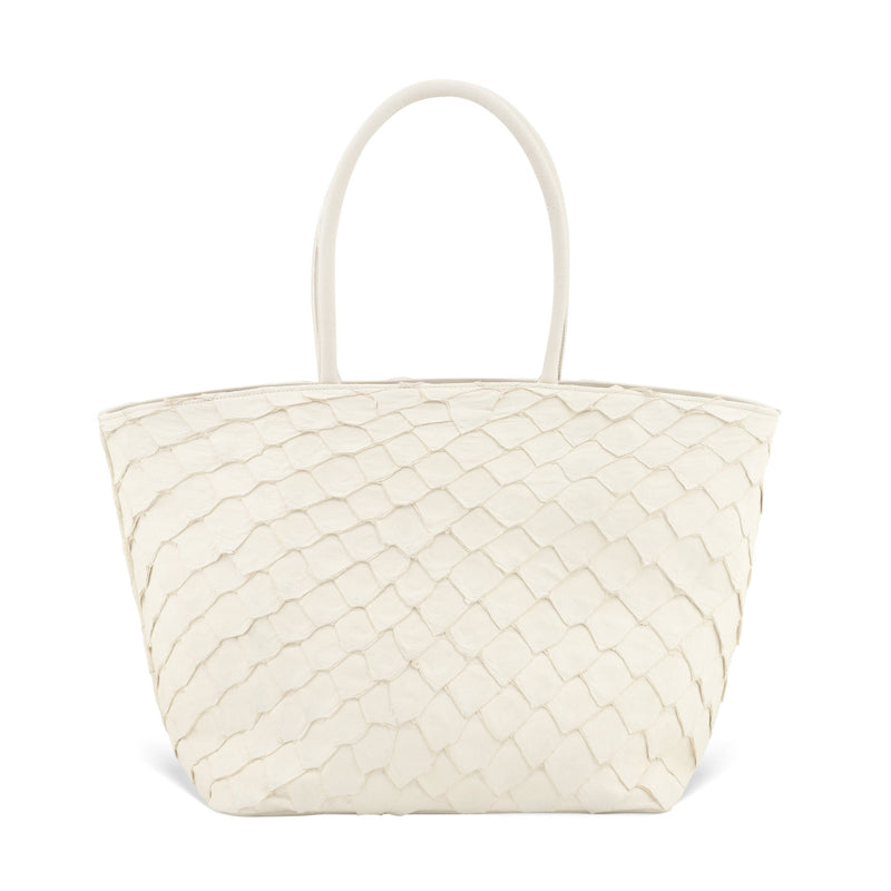 Delray Shopper - Clay White Pirarucu
