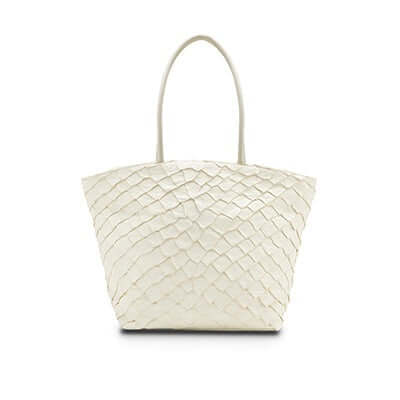 Delray Shopper - Clay White Pirarucu