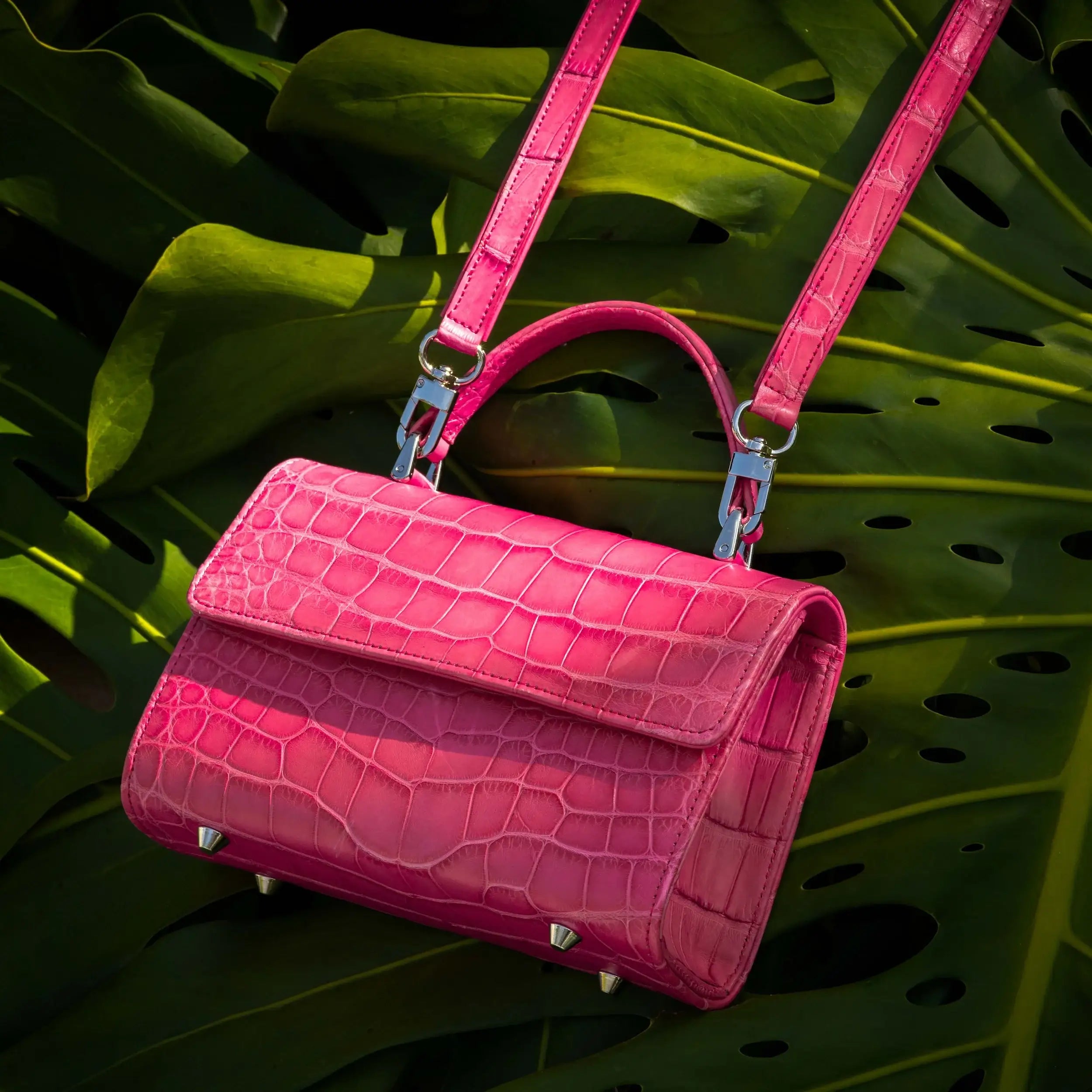 Soho in Azalea Pink Alligator