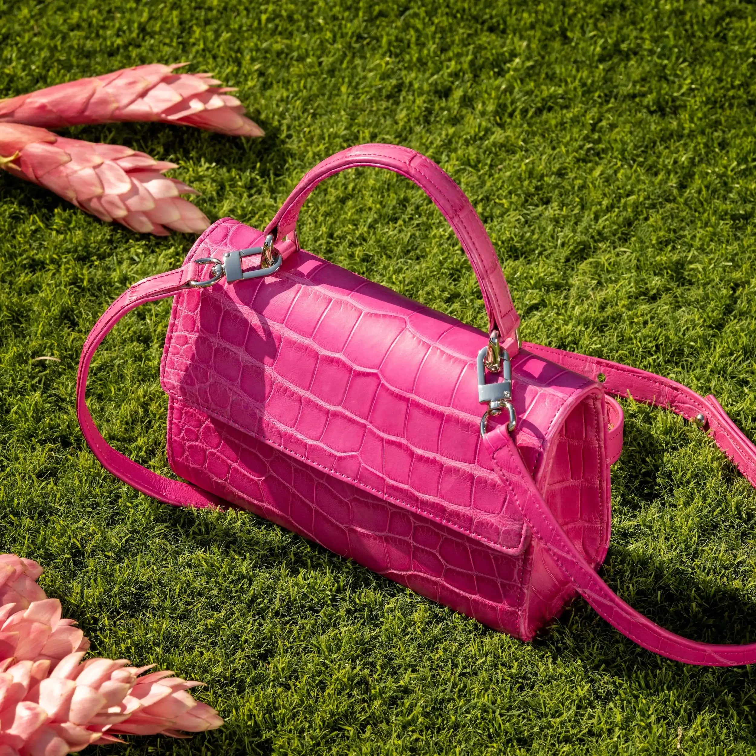 Soho in Azalea Pink Alligator