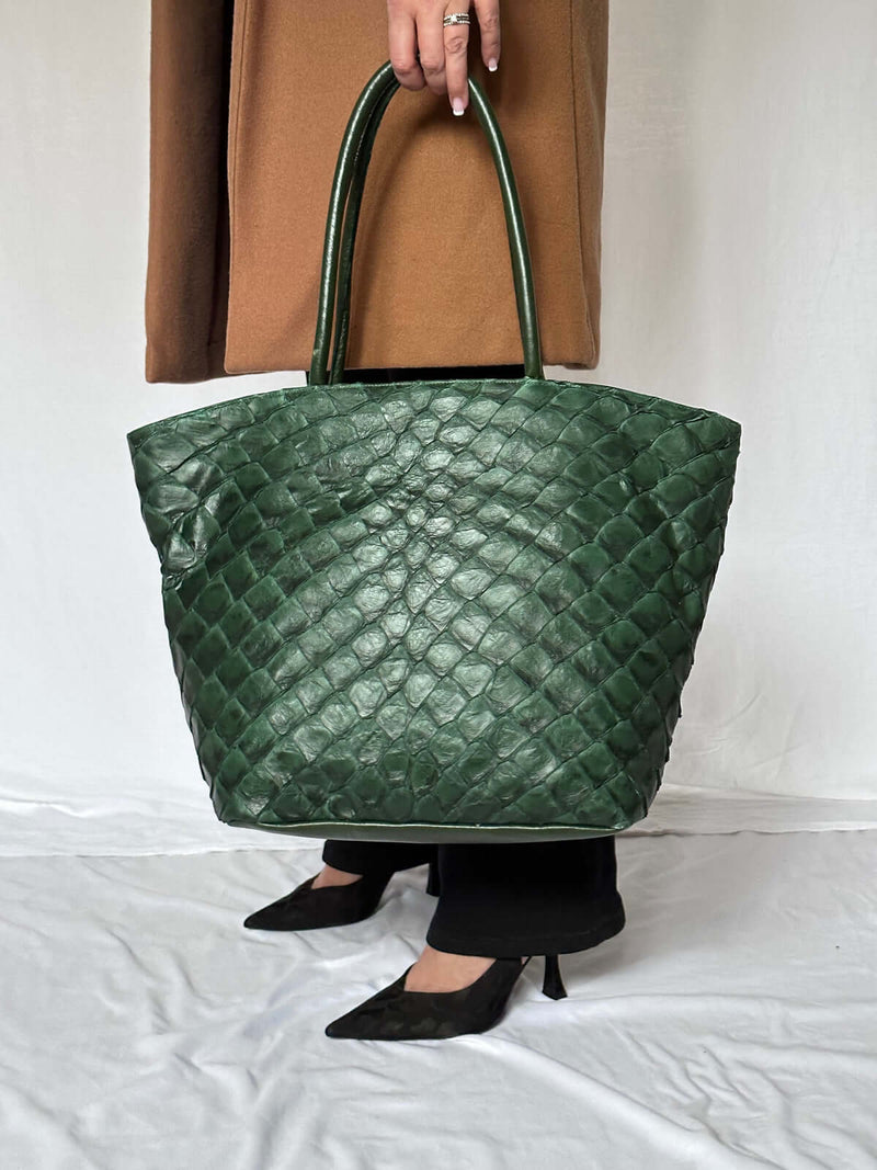 Delray Shopper - Verdant Green - Pirarucu