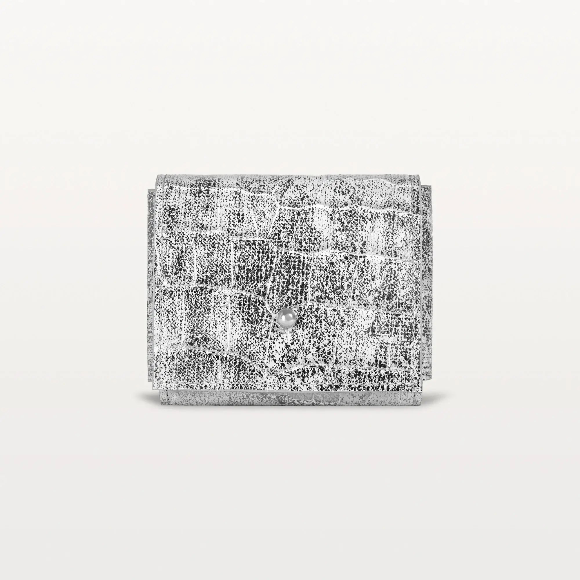 Luna Card Holder in Heritage Silver Alligator