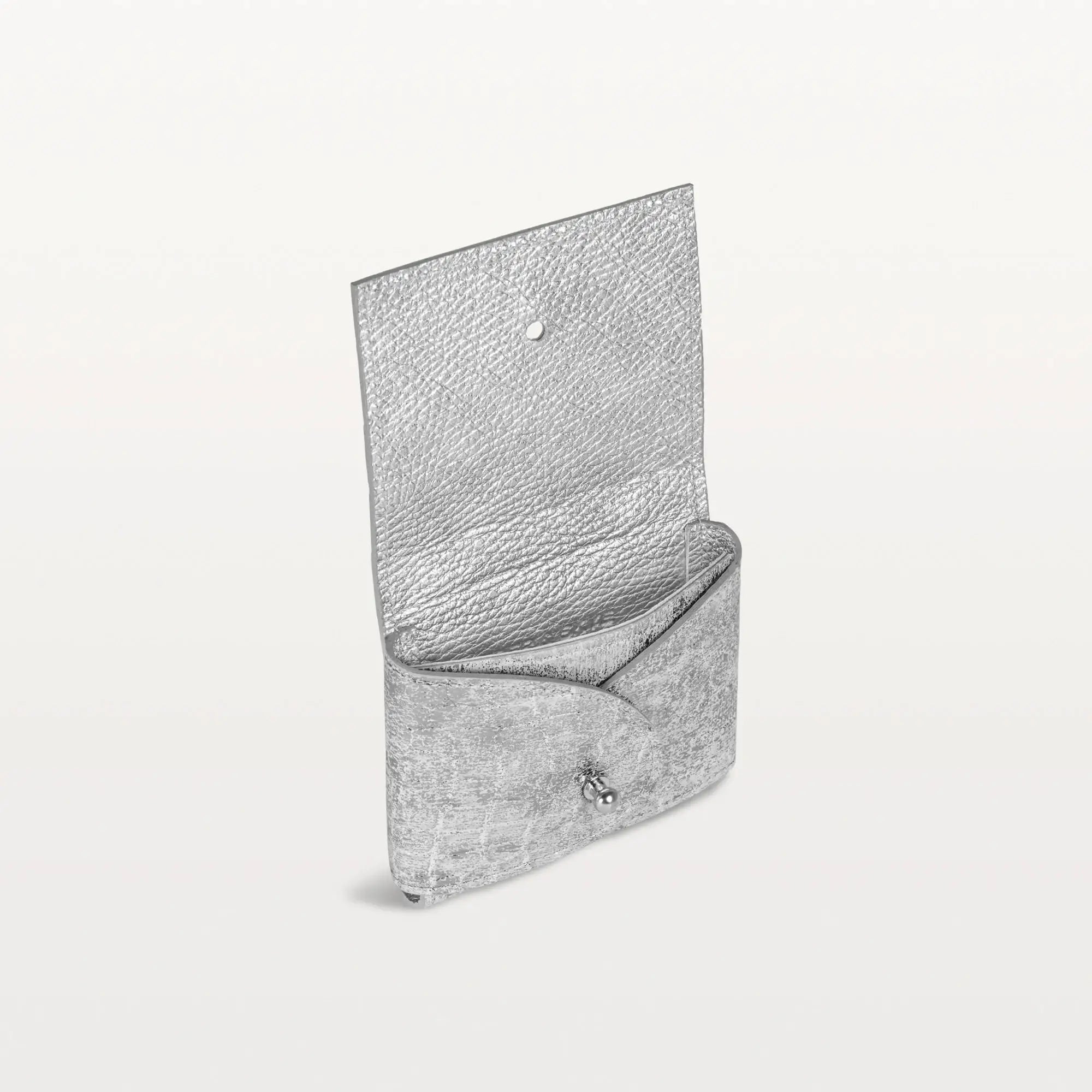 Luna Card Holder in Heritage Silver Alligator