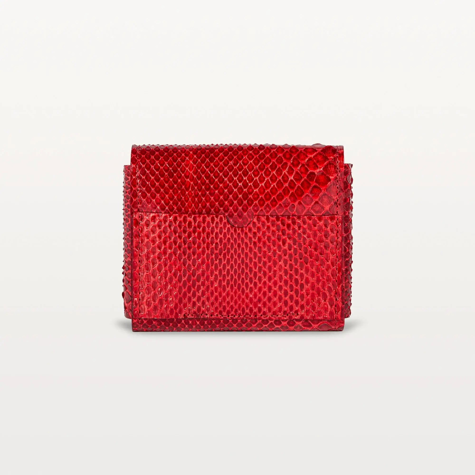 Luna Card Holder in Red Inversa™ Python