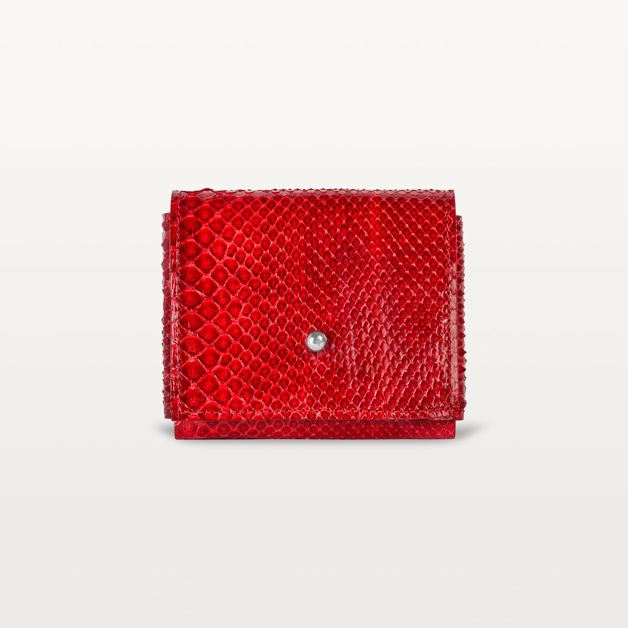 Luna Card Holder in Red Python (Inversa)