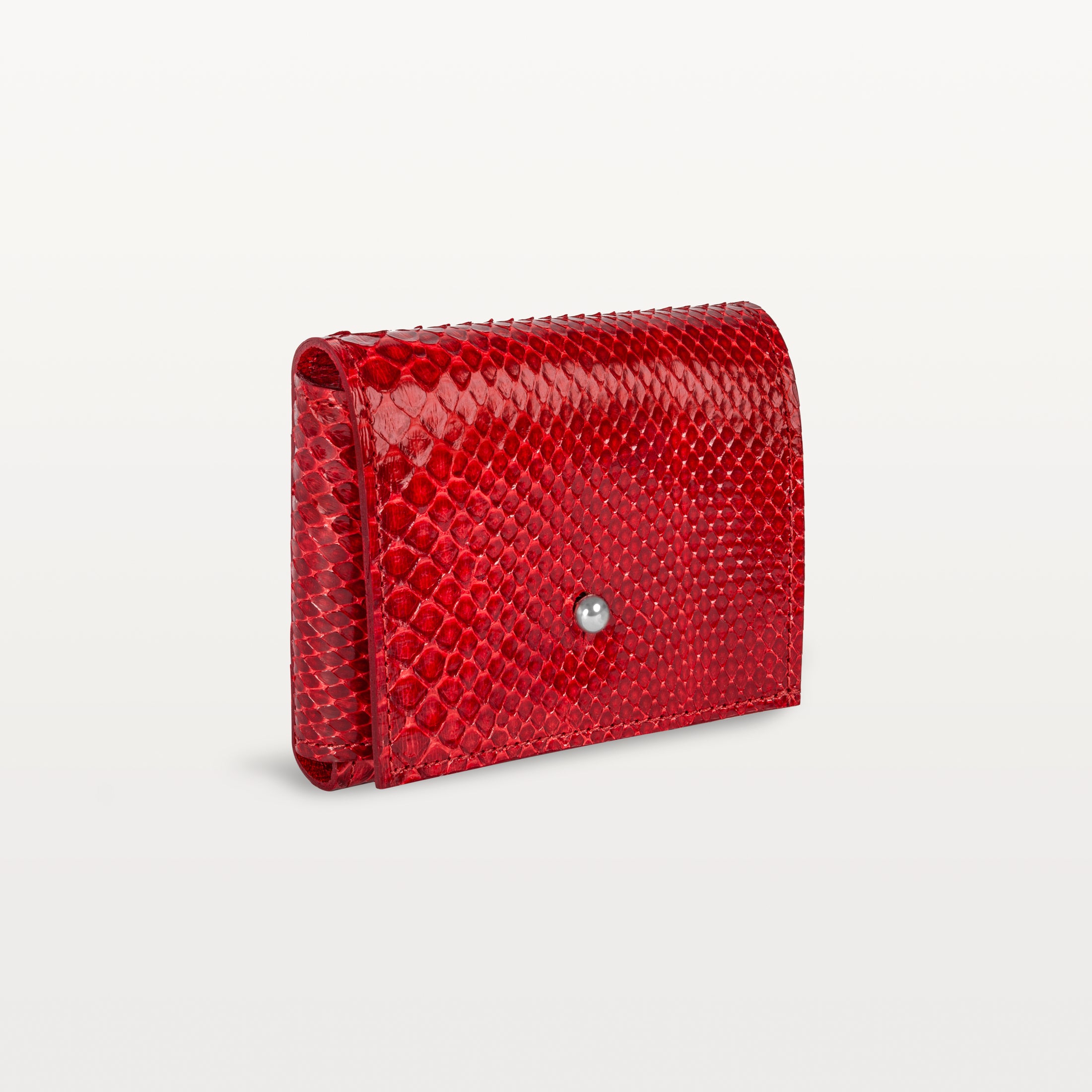 Luna Card Holder in Red Python (Inversa)