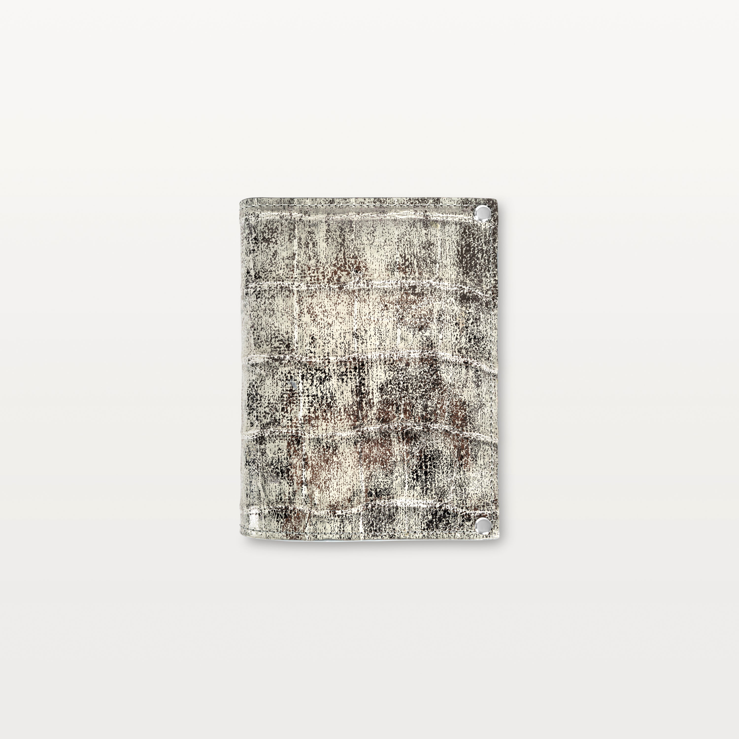 Passport Holder in Heritage Silver Alligator