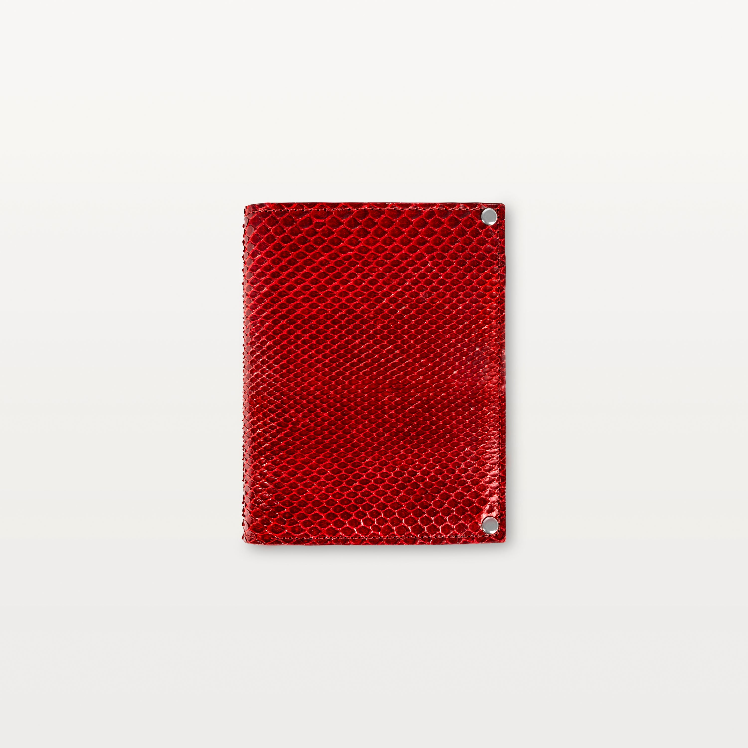 Passport Holder in Red Python (Inversa)