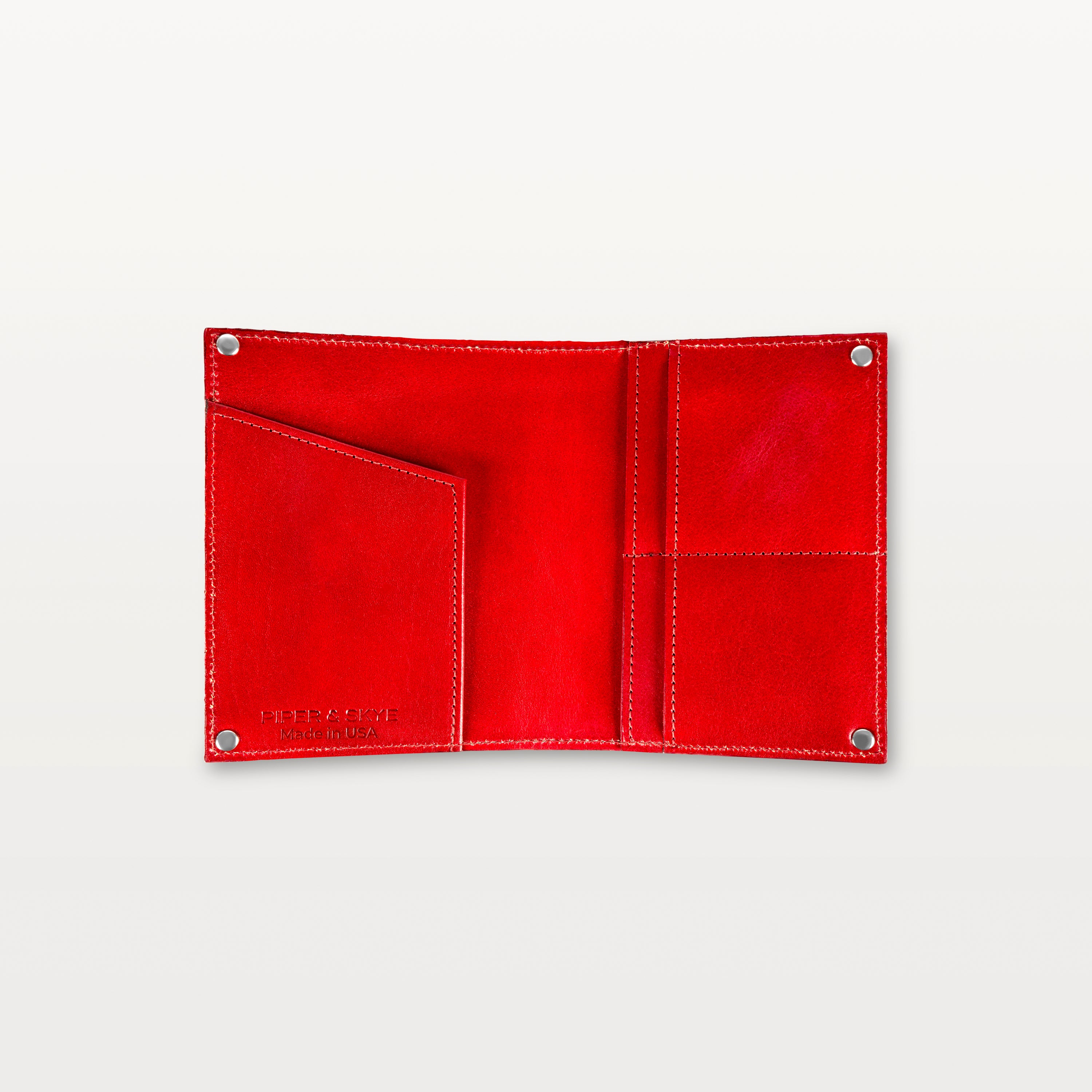 Passport Holder in Red Python