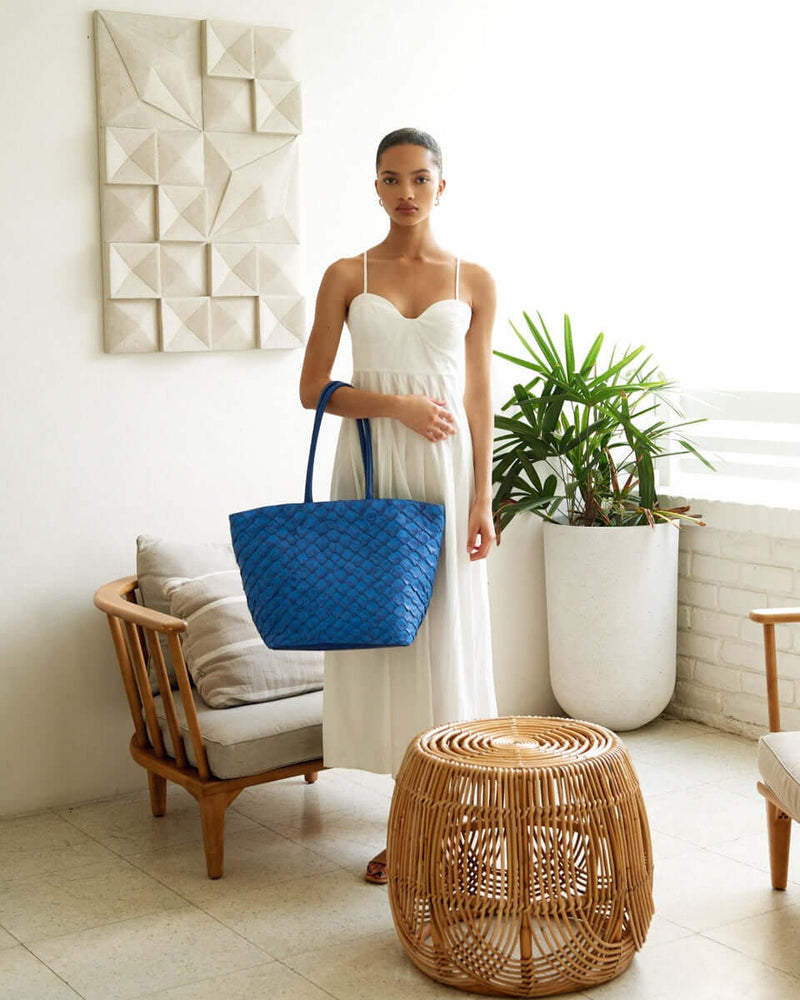 Delray Shopper - Cobalt - Pirarucu