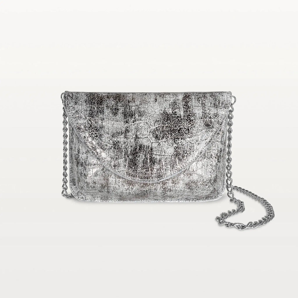 Serafina Crossbody in Heritage Silver Alligator