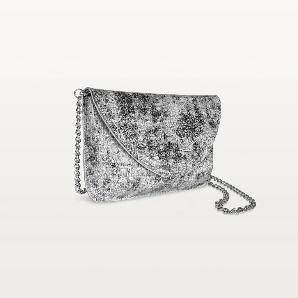 Serafina Crossbody in Heritage Silver Alligator