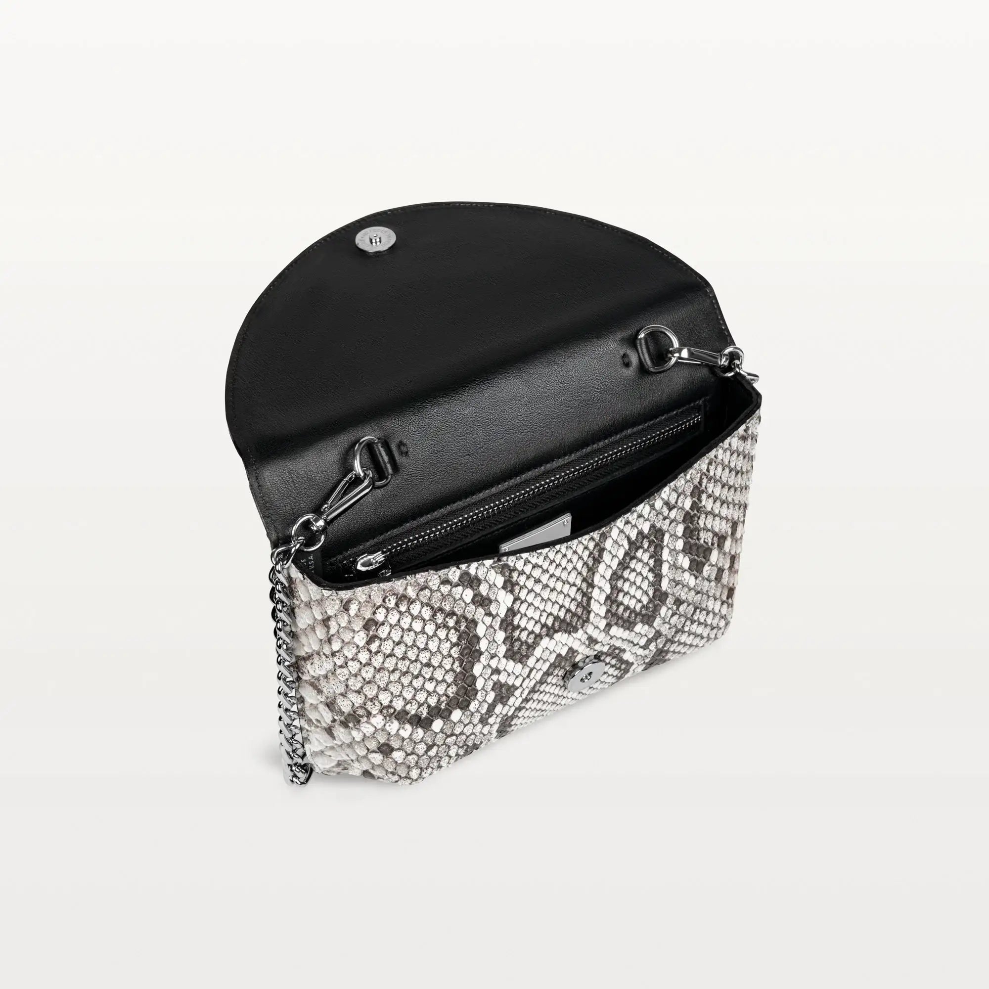 Serafina Crossbody in Natural Python (Monroe Print)