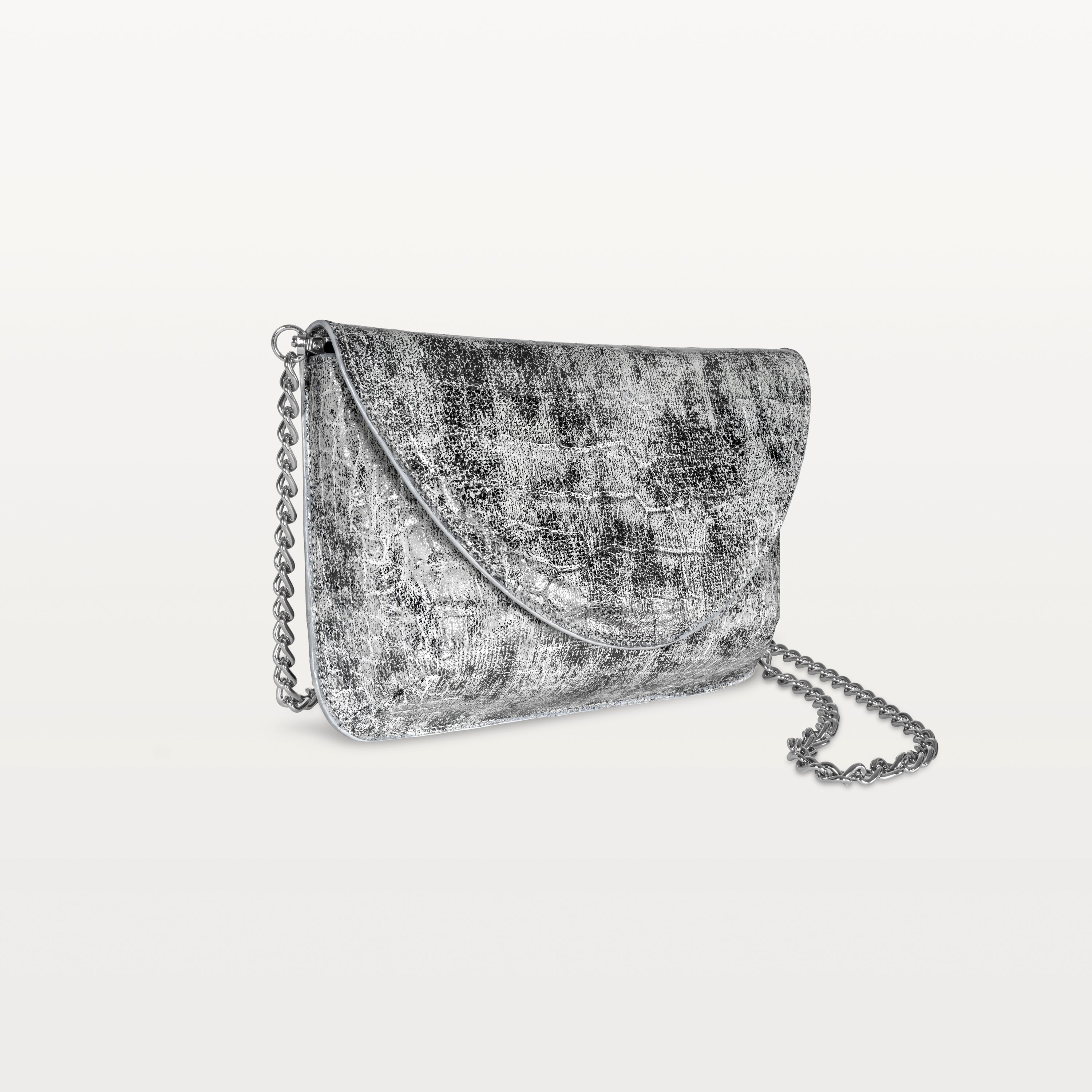 Seraphina Crossbody in Heritage Silver Alligator