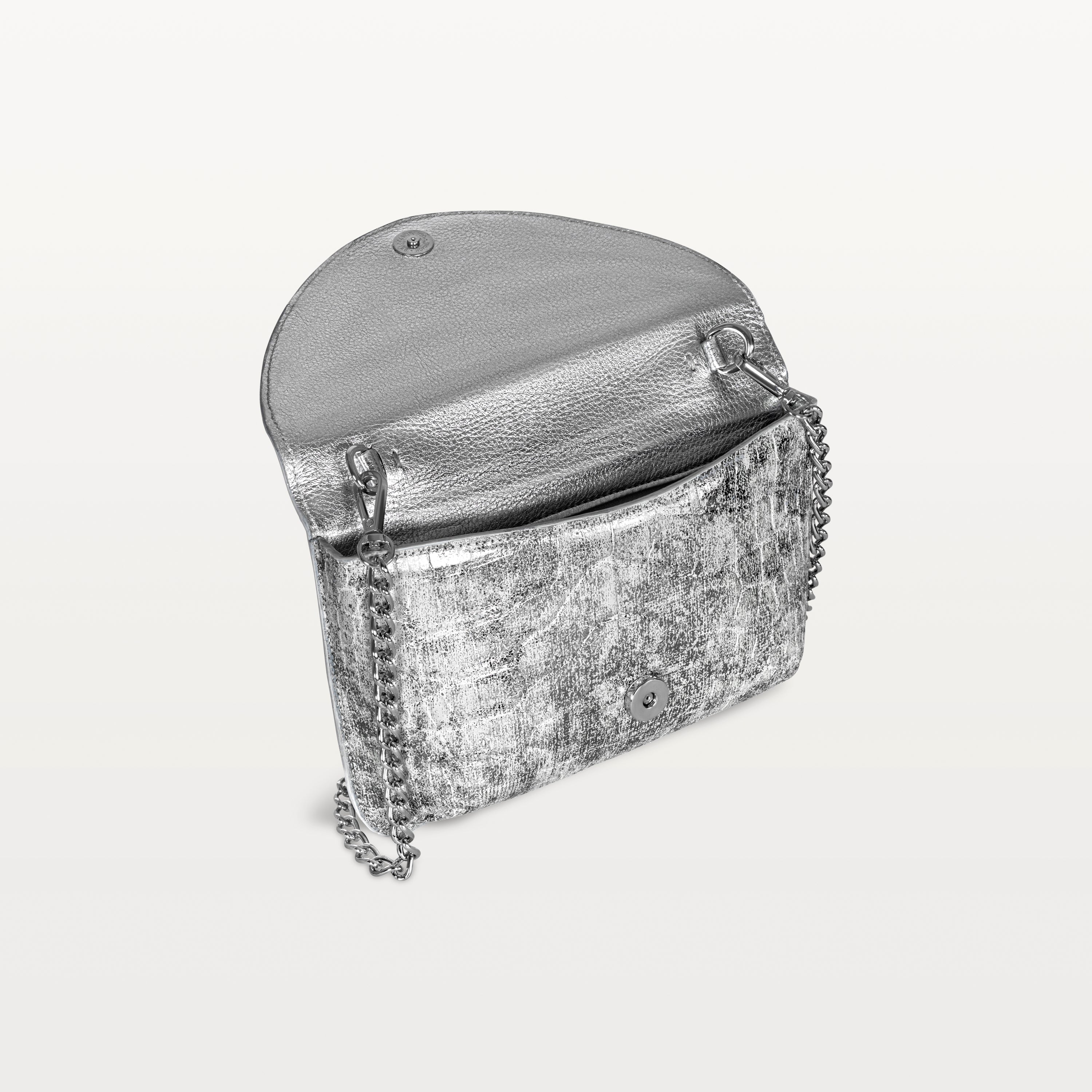 Serafina Crossbody in Heritage Silver Alligator