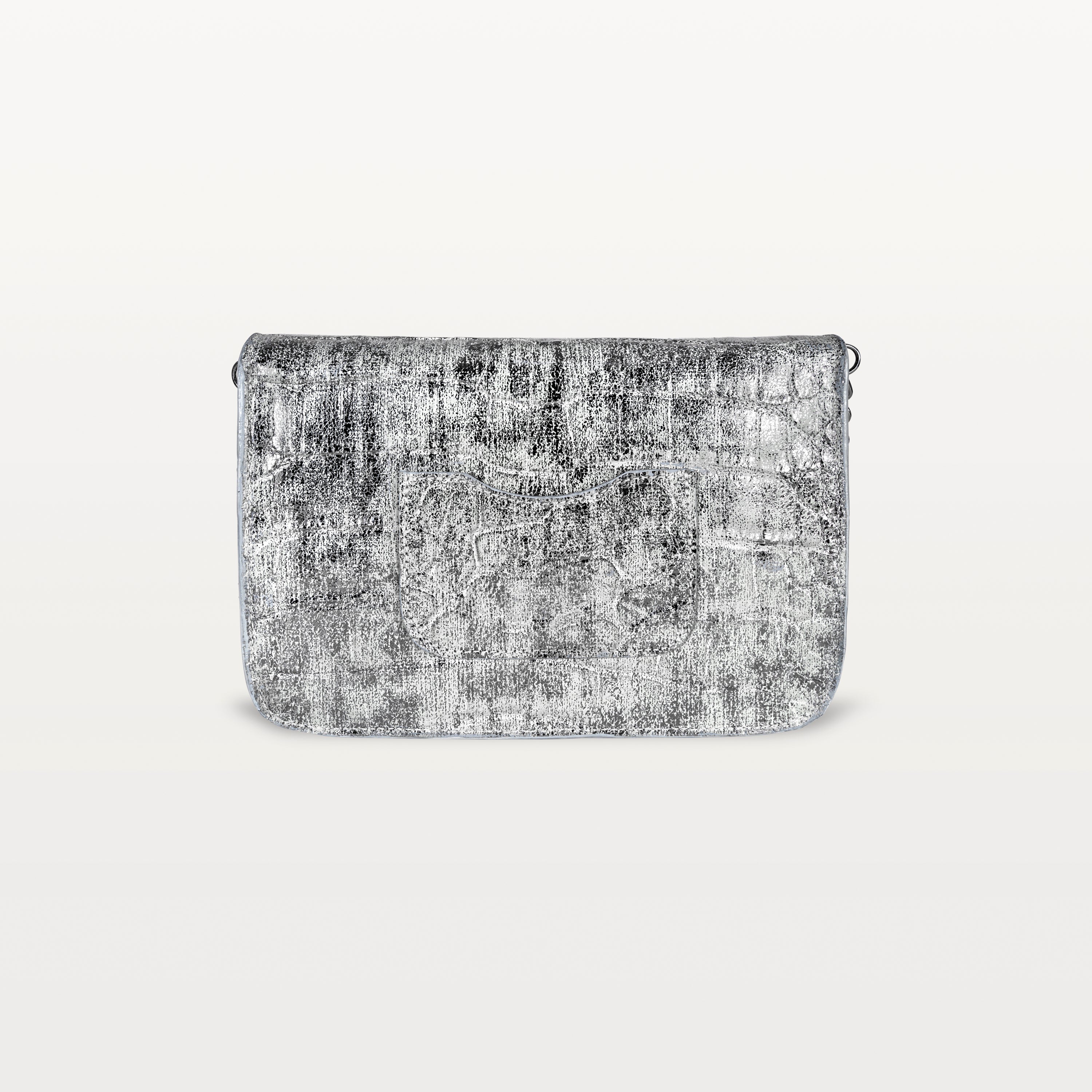 Serafina Crossbody in Heritage Silver Alligator