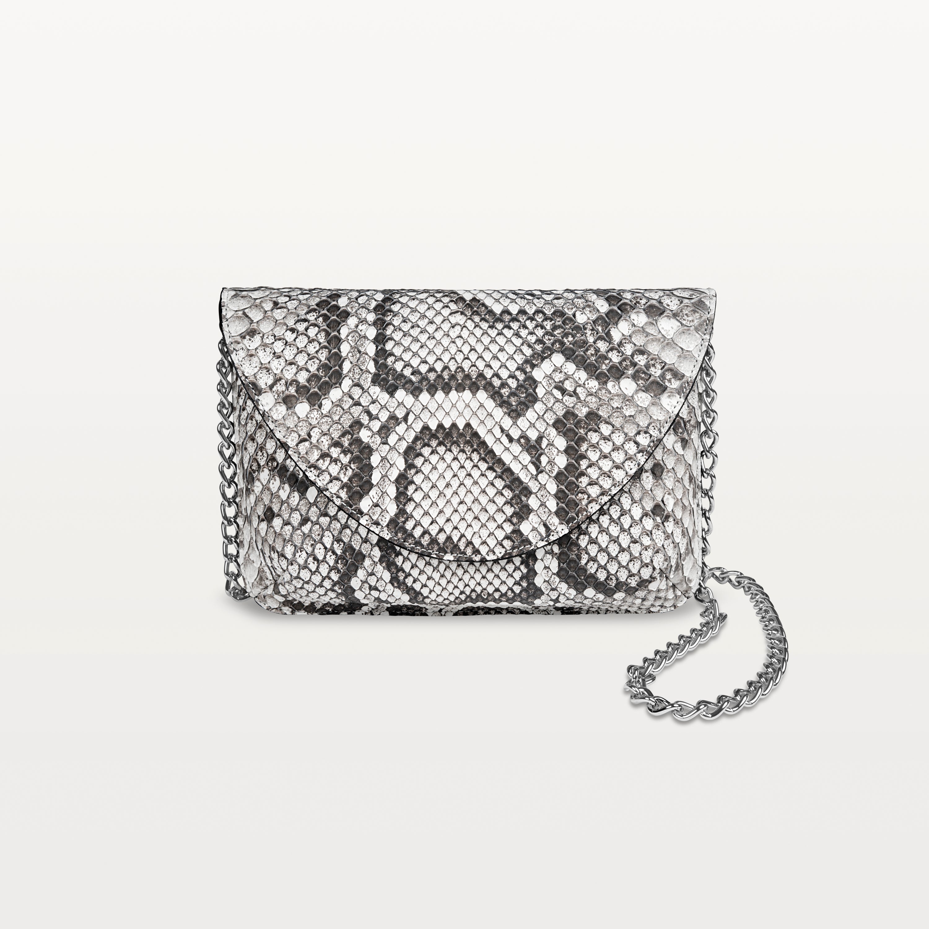 Seraphina Crossbody in Natural Python (Monroe Print)