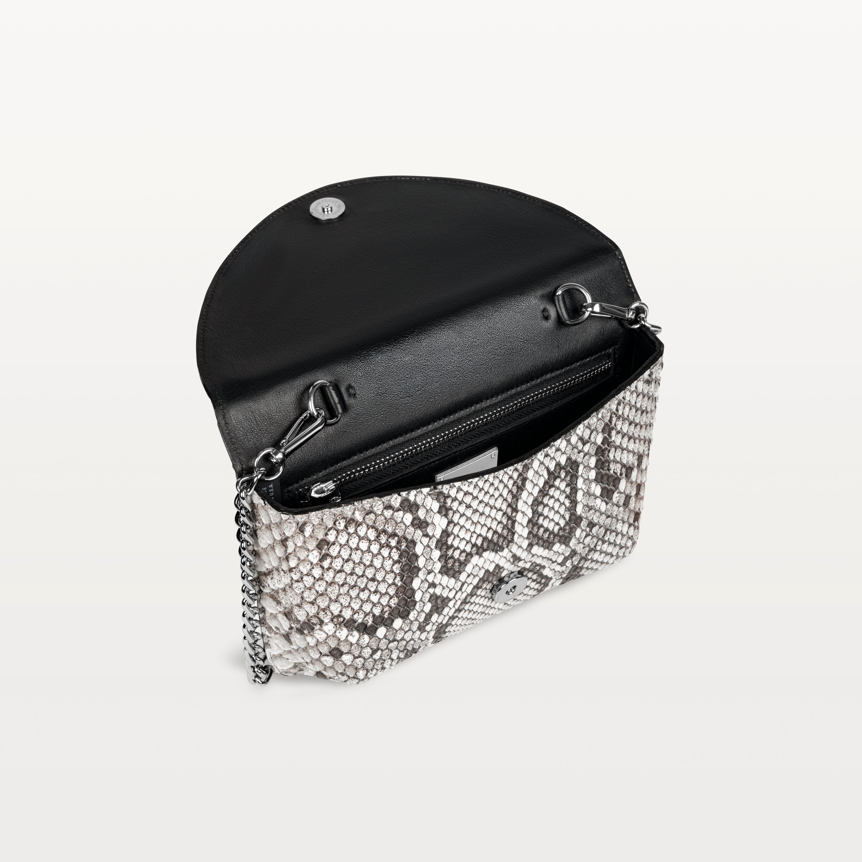 Serafina Crossbody in Natural Python (Monroe Print)