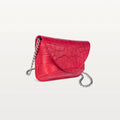 Serafina Crossbody in Red Alligator