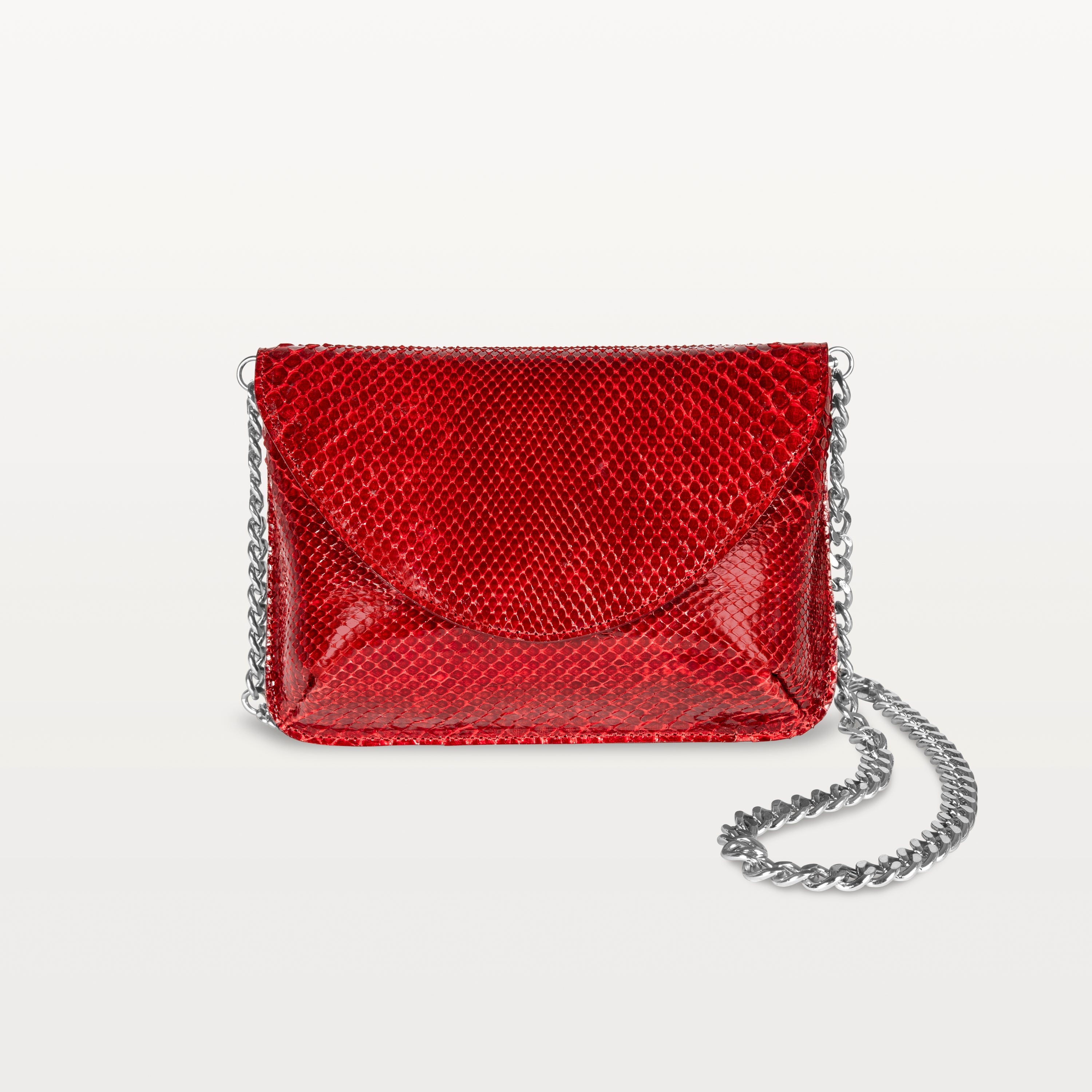 Seraphina Crossbody in Red Python