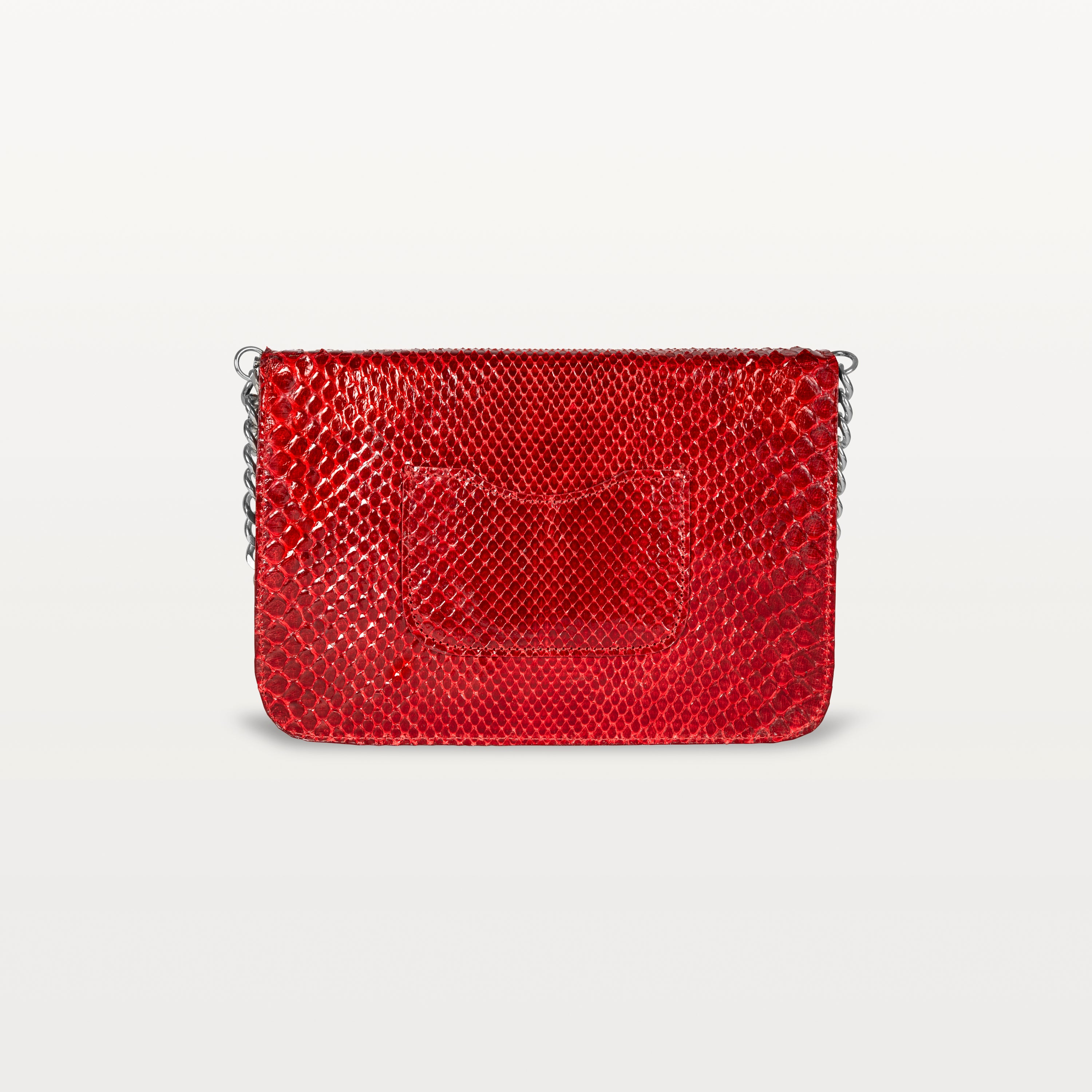 Serafina Crossbody in Red Python (Inversa)