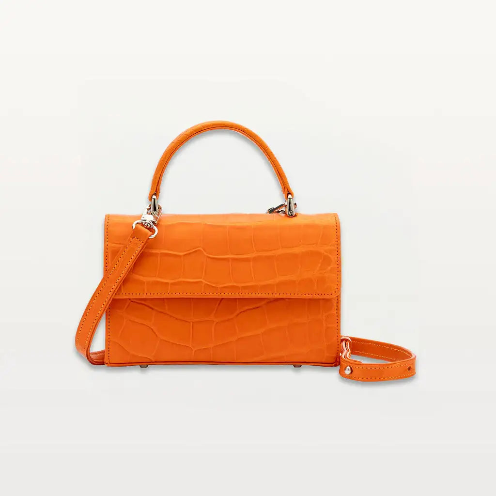 Clementine Orange Soho Top Handle | Made in the USA | Piper & Skye