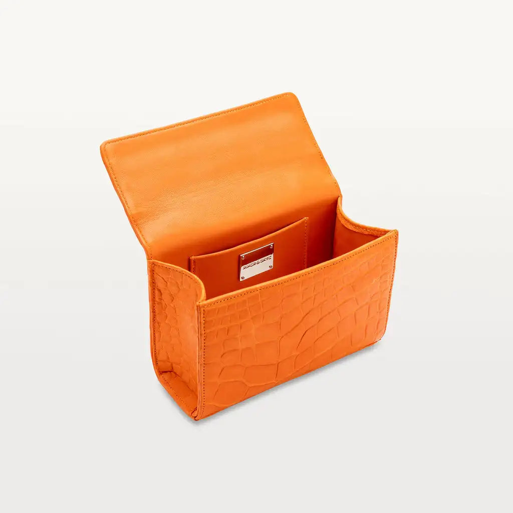 Clementine Orange Soho Top Handle | Made in the USA | Piper & Skye
