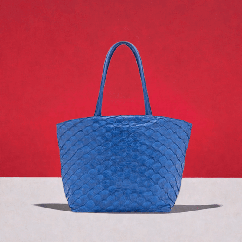 Delray Shopper - Cobalt Pirarucu