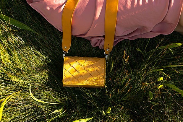 Lola Crossbody - Honey Yellow Pirarucu