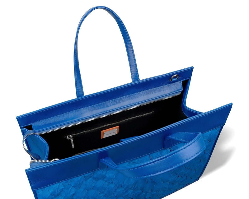 BRAEMAR TOTE - Cobalt Pirarucu