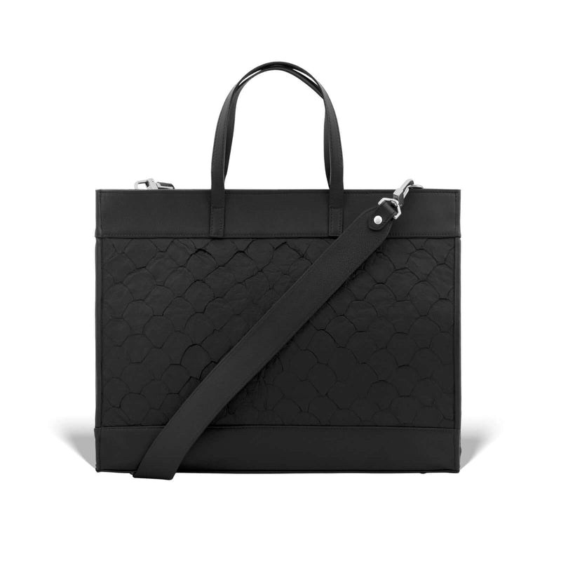 Braemar Tote - Black Pirarucu