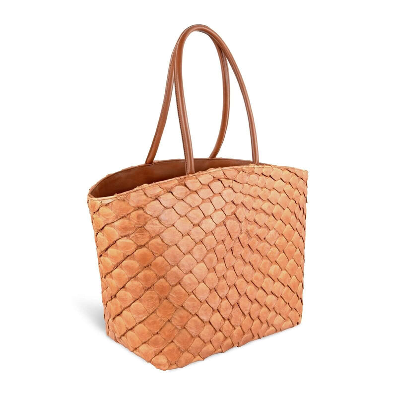 Delray Shopper - Cognac - Pirarucu